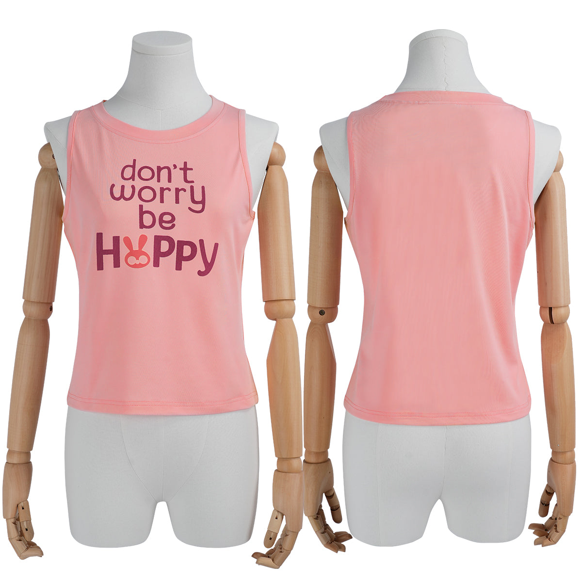 YOO Zoo Movie Judith Hopps Cosplay Costume Vest Sleeveless T-shirt Halloween Christmas Convention Daily Wear