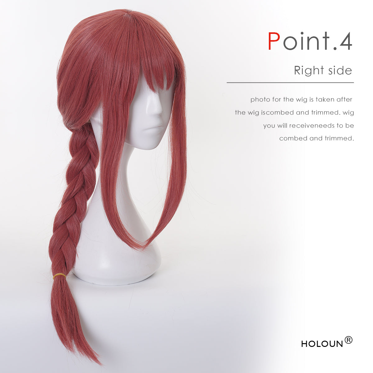 YOO Chainsaw Anime Makima Cosplay Costume Wig White Shirt Black Coat Pant Tie Halloween Christmas Convention Daily Wear thumbnail 16