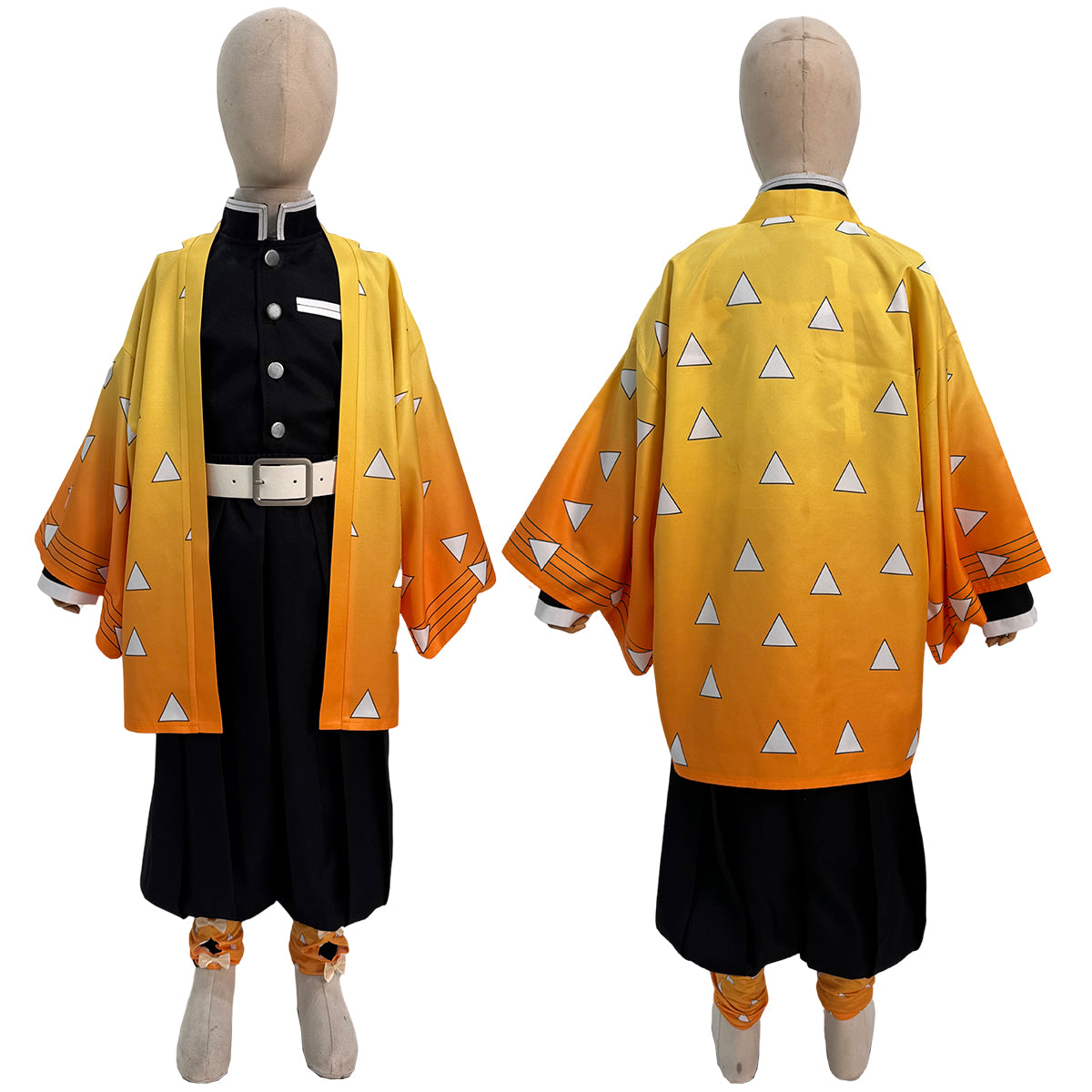 YOO Anime Tomioka Giyuu Kochou Shinobu Agatsuma Zenitsu Kamado Tanjirou Cosplay Costume  Kid Child Haori Top Pants Halloween Christmas thumbnail 12