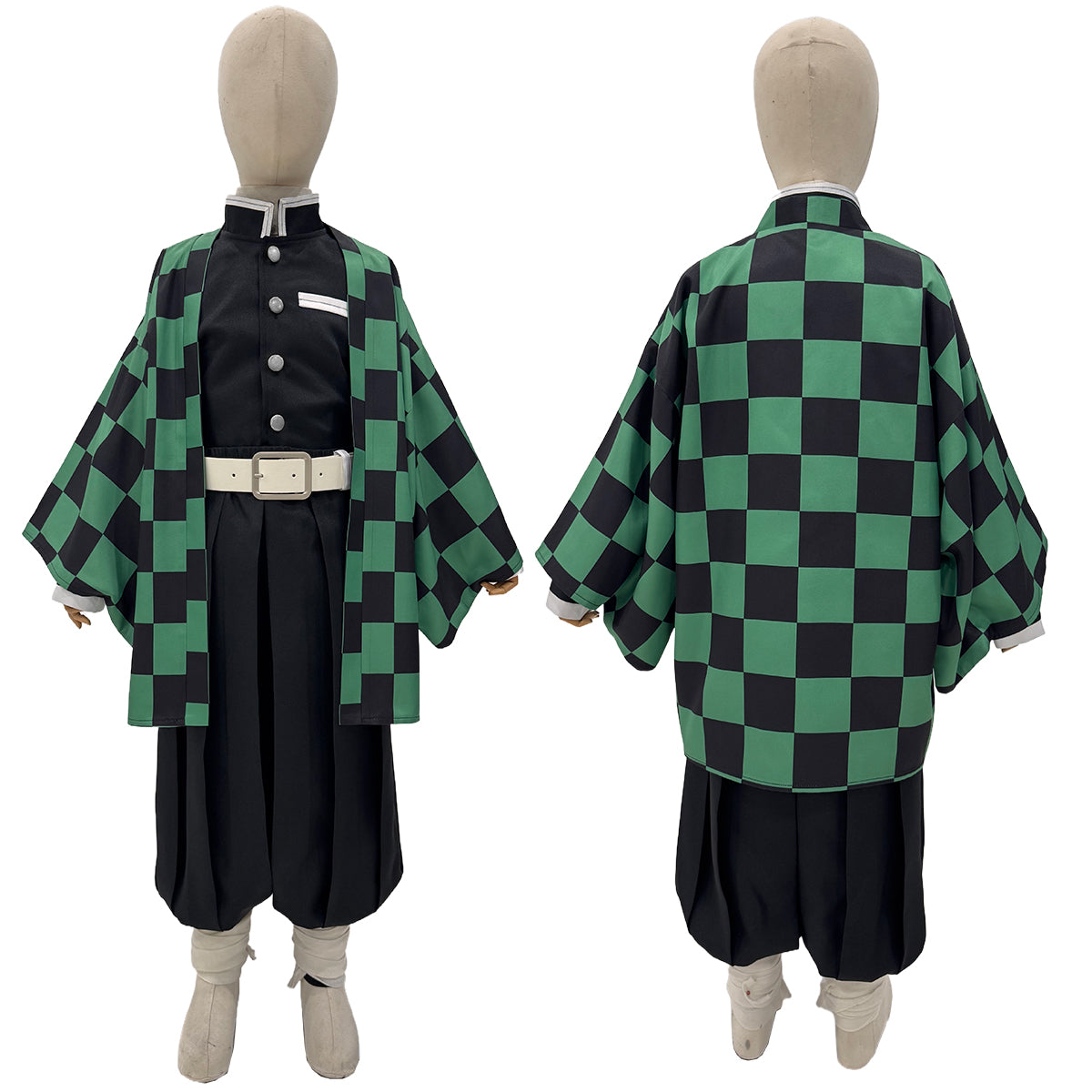 YOO Anime Tomioka Giyuu Kochou Shinobu Agatsuma Zenitsu Kamado Tanjirou Cosplay Costume  Kid Child Haori Top Pants Halloween Christmas thumbnail 20