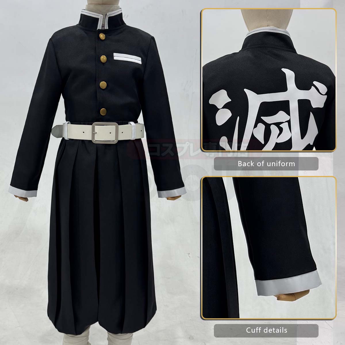 YOO Anime Tomioka Giyuu Kochou Shinobu Agatsuma Zenitsu Kamado Tanjirou Cosplay Costume  Kid Child Haori Top Pants Halloween Christmas thumbnail 7