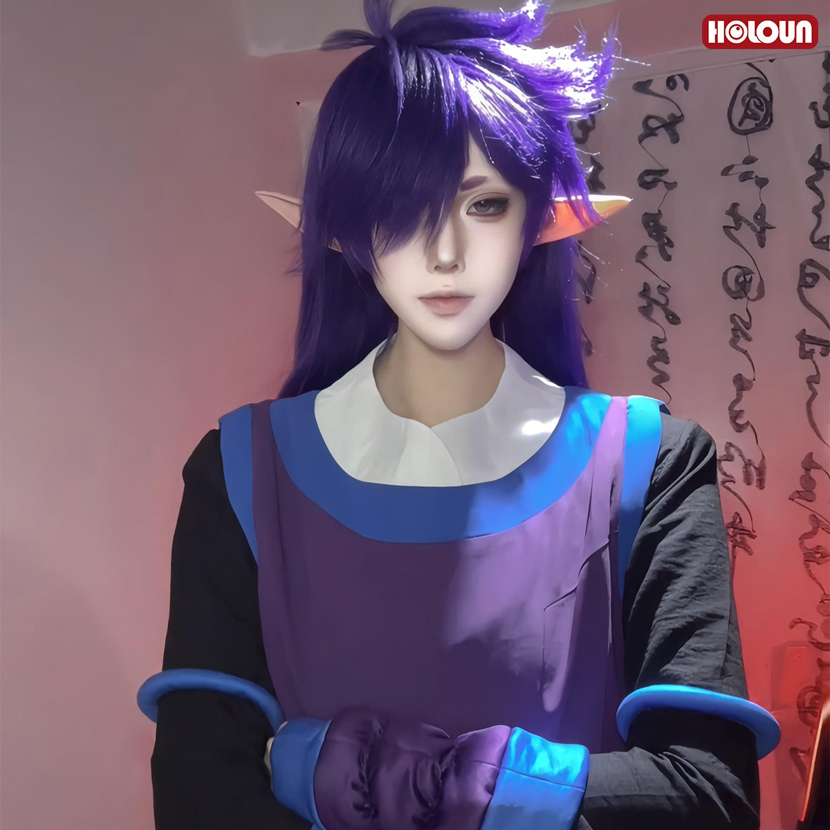 YOO Xiao Hei Anime Fengxi Cosplay Costume Top T-shirt Pants Animation Convention Halloween Christmas thumbnail 3