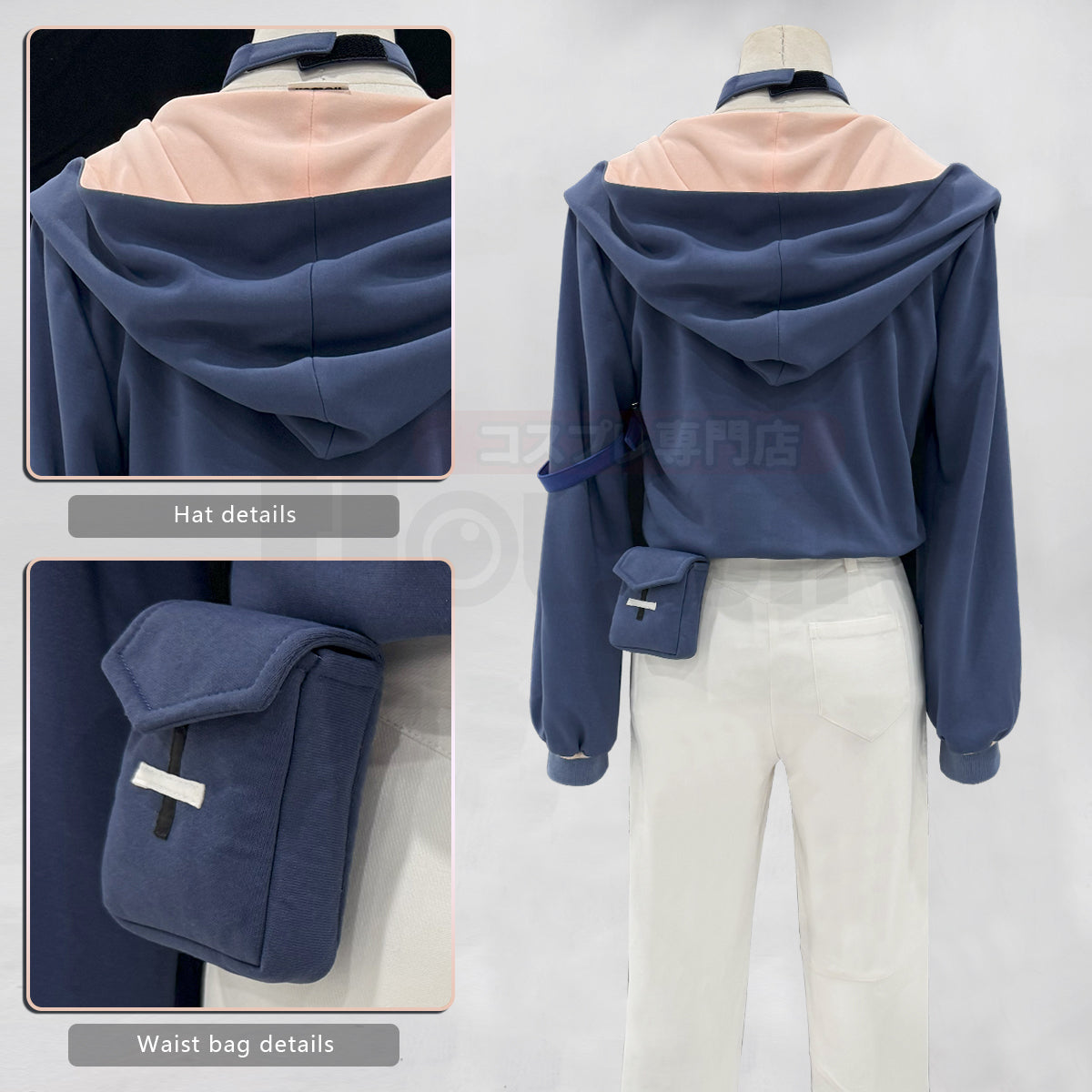 YOO Xiao Hei Anime Luye Cosplay Costume Hoodie T-shirt Pants Animation Convention Halloween Christmas Daily Wear thumbnail 7