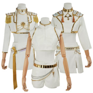 YOO Anime Rumii Zoeyy Miraa Kid Child Version White Stage Cosplay Costume Jacket Shorts Skirt Halloween Christmas Gift