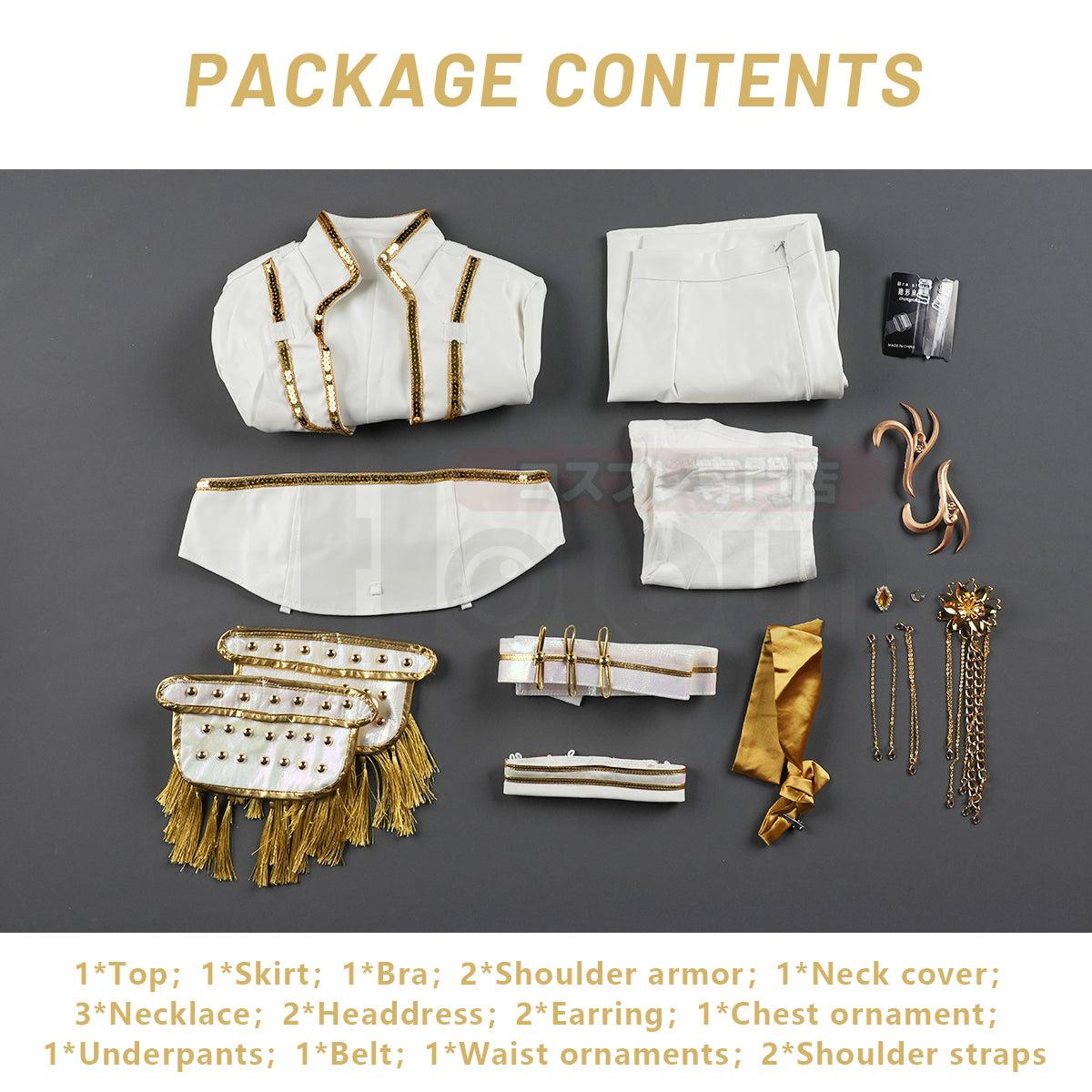 YOO Anime Rumii Zoeyy Miraa Kid Child Version White Stage Cosplay Costume Jacket Shorts Skirt Halloween Christmas Gift thumbnail 25