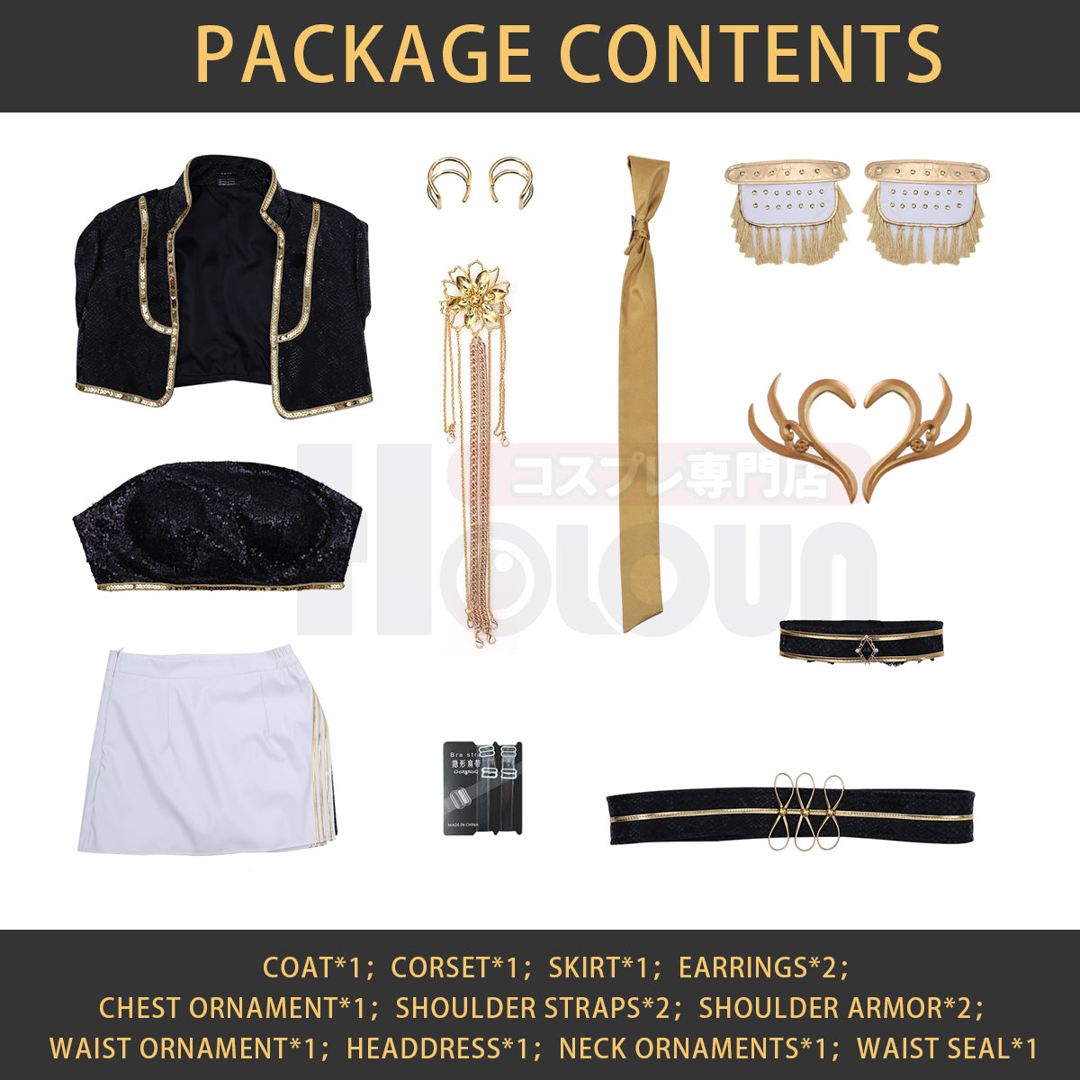 YOO Anime Zoeyy Rumii Miraa Kid Child Version Black Stage Cosplay Costume Jacket Shorts Skirt Halloween Christmas Convention thumbnail 18