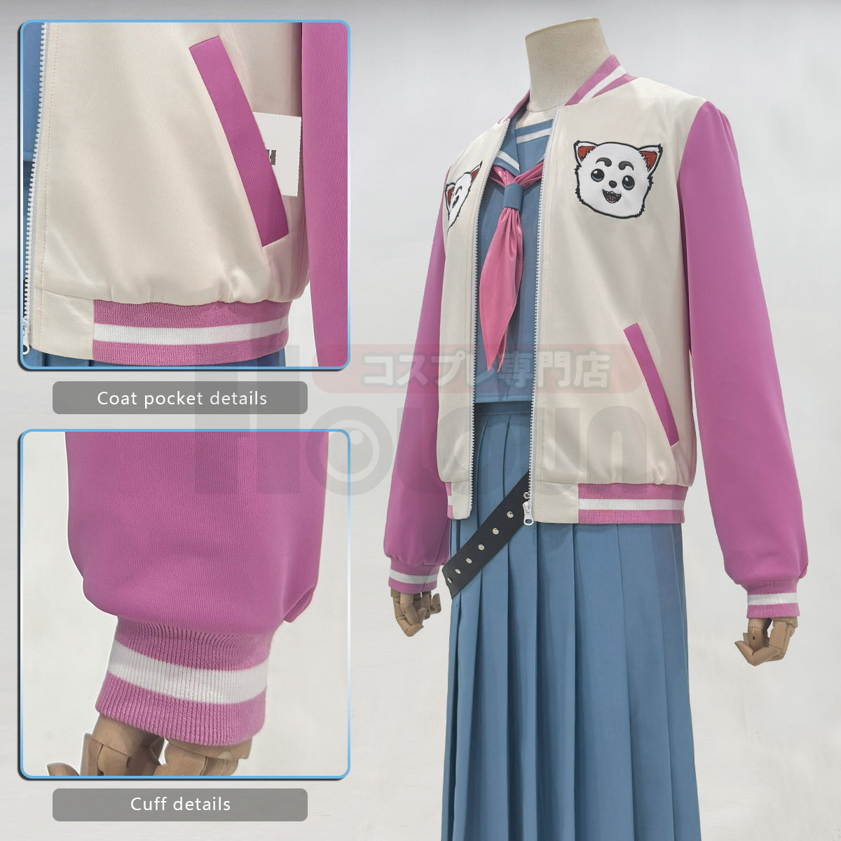 YOO Gintama Anime Kagura Cosplay Costume Jacket Sailor Jk Uniform Halloween Christmas Animation Convention Latest Version thumbnail 11