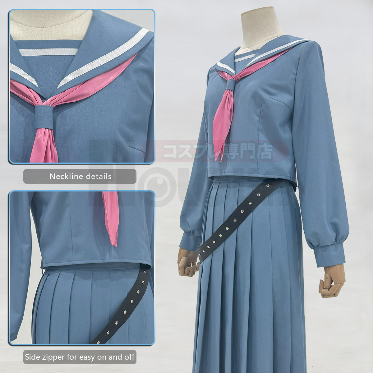 YOO Gintama Anime Kagura Cosplay Costume Jacket Sailor Jk Uniform Halloween Christmas Animation Convention Latest Version thumbnail 13