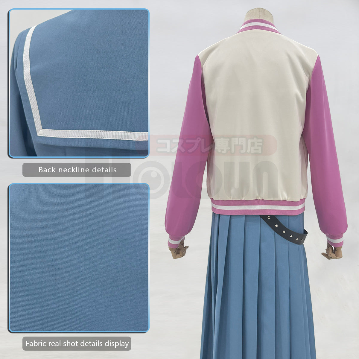 YOO Gintama Anime Kagura Cosplay Costume Jacket Sailor Jk Uniform Halloween Christmas Animation Convention Latest Version thumbnail 14