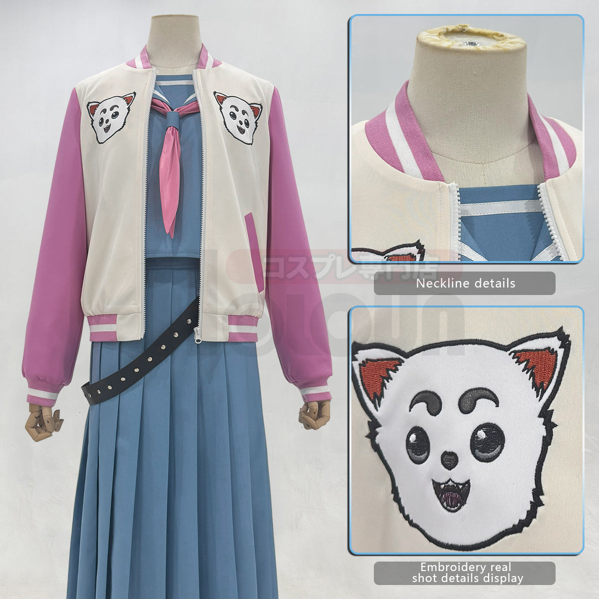 YOO Gintama Anime Kagura Cosplay Costume Jacket Sailor Jk Uniform Halloween Christmas Animation Convention Latest Version thumbnail 9