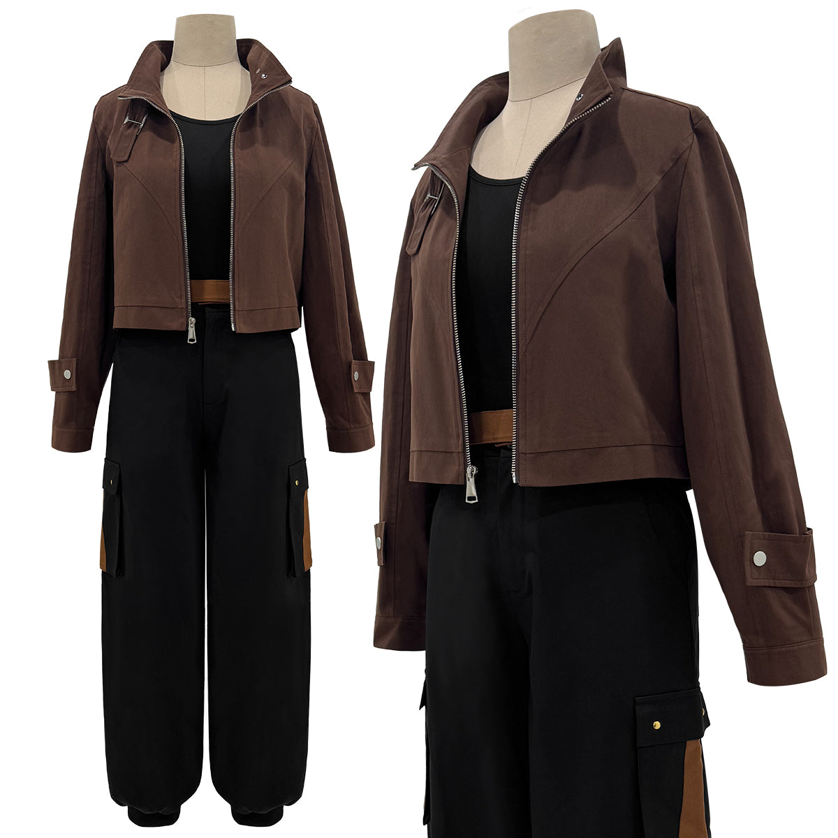 YOO Xiao Hei Anime Luye Cosplay Costume Uniform Coffee Jacket Black Pants Animation Convention Halloween Christmas Daily Wear thumbnail 2