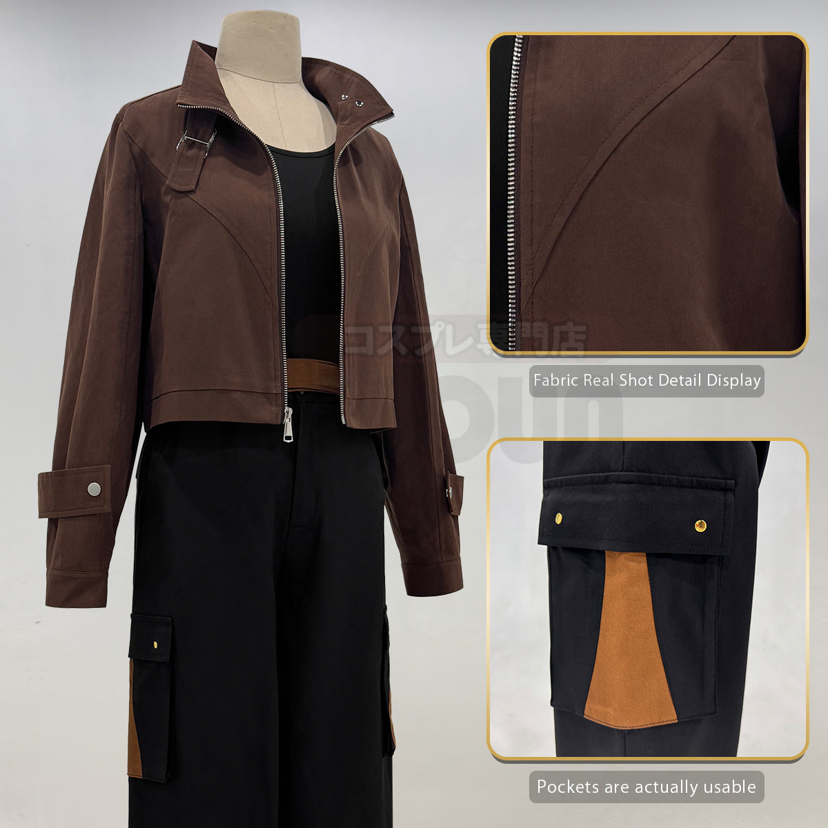 YOO Xiao Hei Anime Luye Cosplay Costume Uniform Coffee Jacket Black Pants Animation Convention Halloween Christmas Daily Wear thumbnail 5