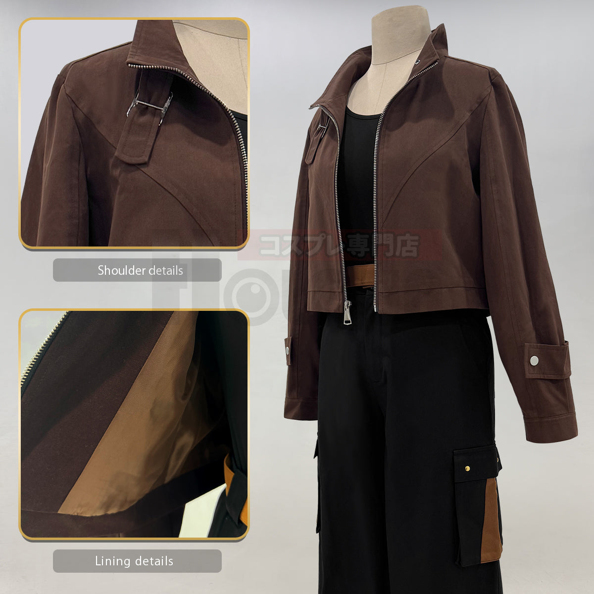 YOO Xiao Hei Anime Luye Cosplay Costume Uniform Coffee Jacket Black Pants Animation Convention Halloween Christmas Daily Wear thumbnail 9