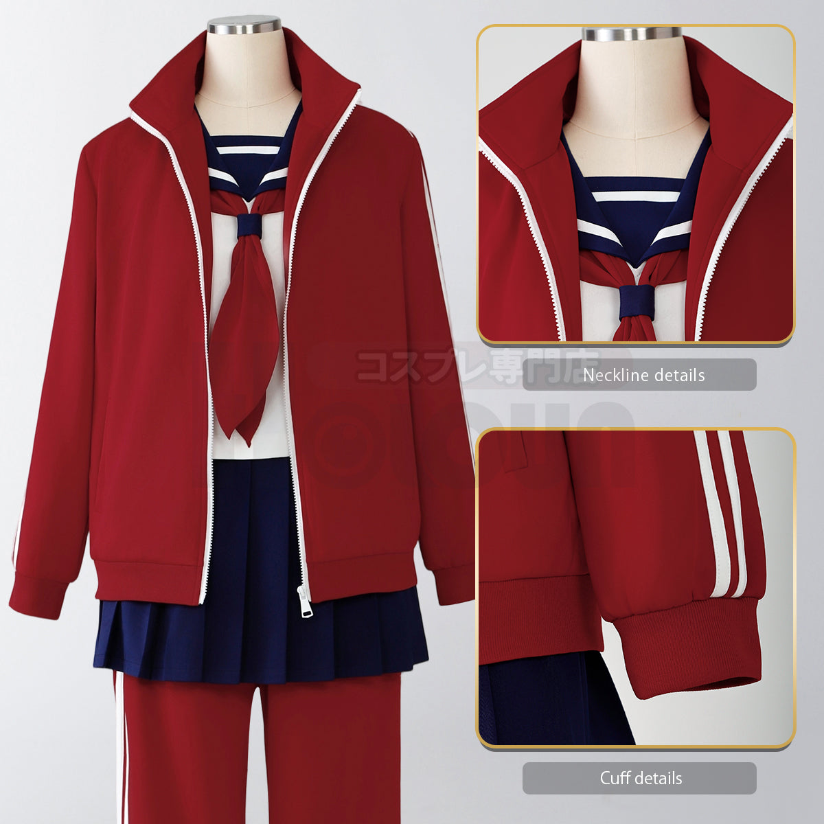 YOO Gintama Anime Kagura Cosplay Costume Tracksuit Pants Jk Uniform Halloween Christmas Convention thumbnail 3