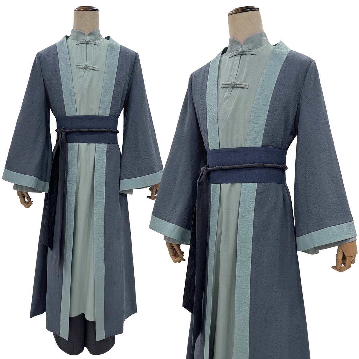 YOO Xiao Hei Anime Wu Xian Infinity Cosplay Costume Coat Top Pants Belt Animation Convention Halloween Christmas Gift thumbnail 3