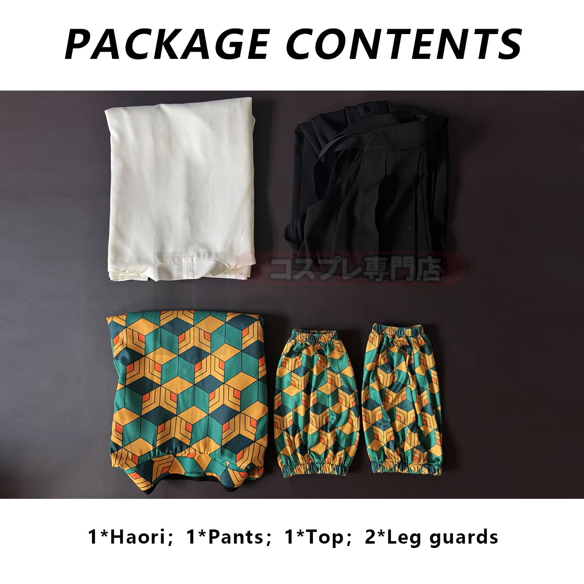 YOO  Anime Sabito Cosplay Costume Wig Haori Top Pants Leg Covers Halloween Christmas Animation Convention thumbnail 11