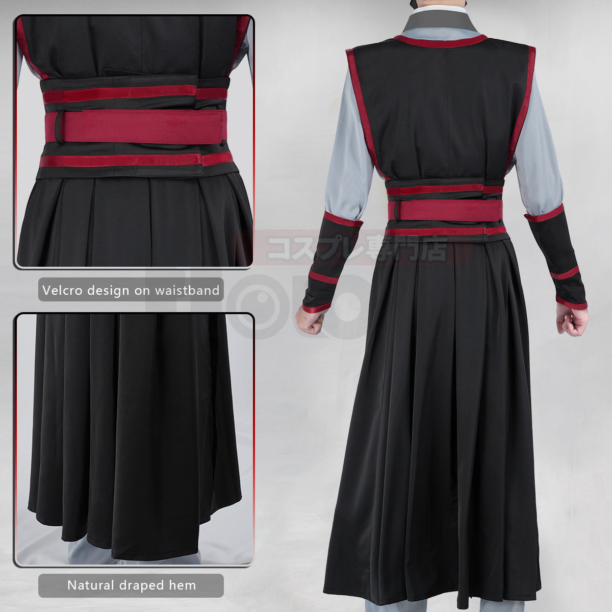 YOO Mo Dao Zu Shi Anime Wei Wuxian Cosplay Costume Grandmaster of Demonic Cultivation Halloween Christmas Convention thumbnail 8