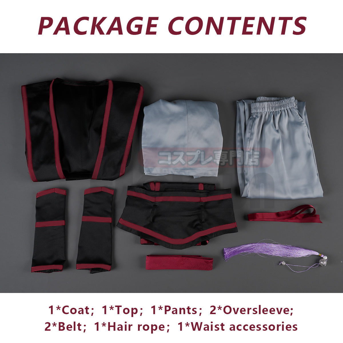 YOO Mo Dao Zu Shi Anime Wei Wuxian Cosplay Costume Grandmaster of Demonic Cultivation Halloween Christmas Convention thumbnail 9