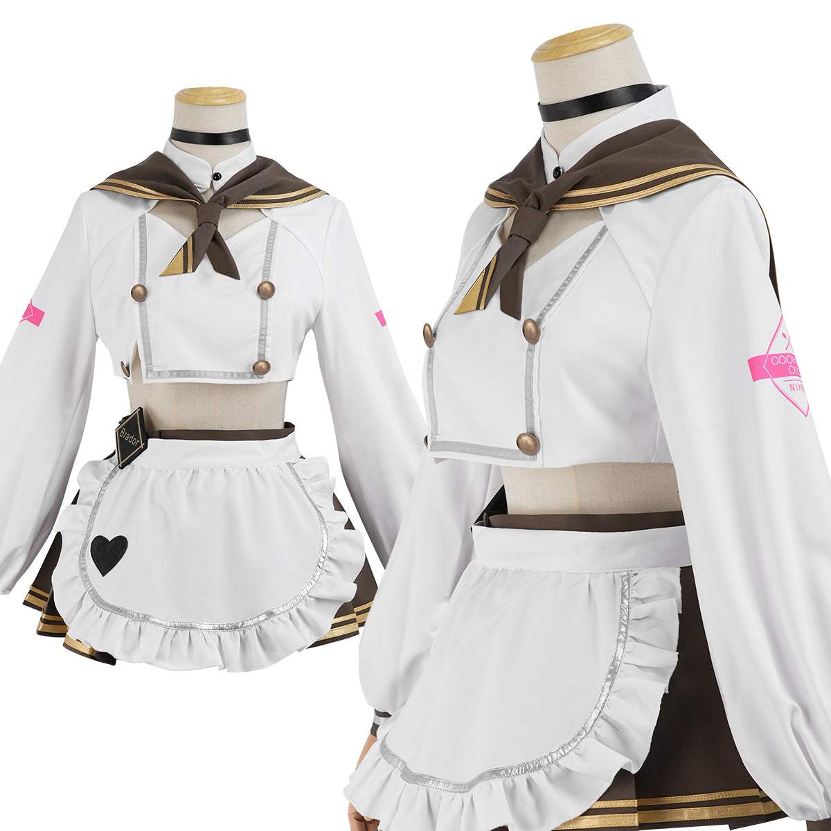 YOO NIKKE Game Brad Cosplay Costume Maid Dress JK Skirt Cos Animation Convention Halloween Christmas Gift thumbnail 2