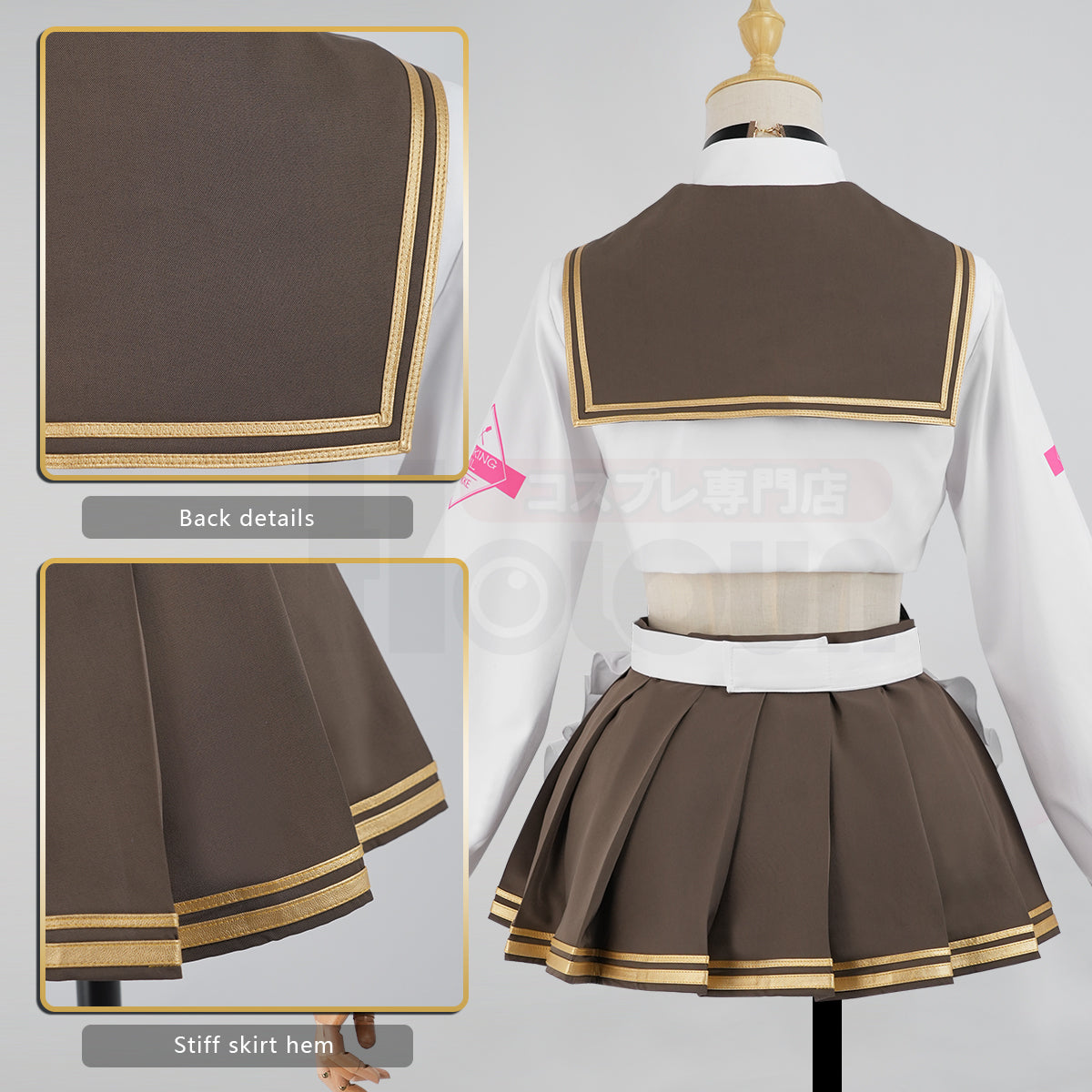 YOO NIKKE Game Brad Cosplay Costume Maid Dress JK Skirt Cos Animation Convention Halloween Christmas Gift thumbnail 8