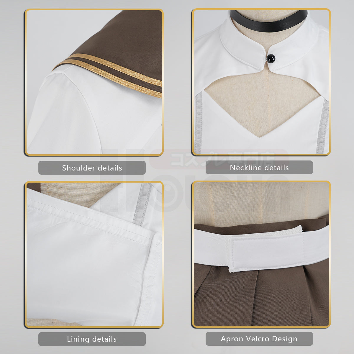 YOO NIKKE Game Brad Cosplay Costume Maid Dress JK Skirt Cos Animation Convention Halloween Christmas Gift thumbnail 9