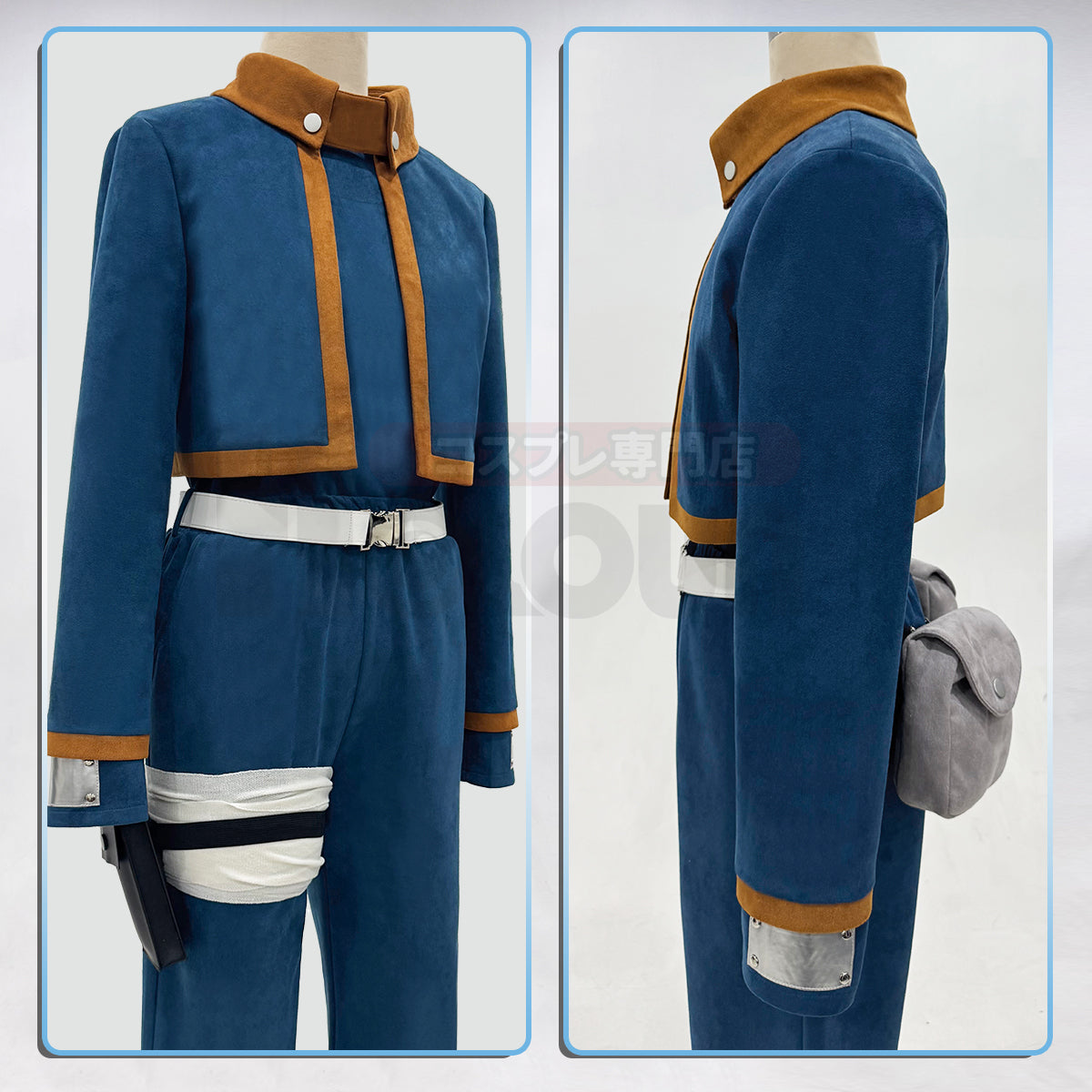 YOO Anime Uchiha Obito Cosplay Costume Top Shirt Pants Waist Bags Animation Convention Halloween Christmas Adult Version thumbnail 8