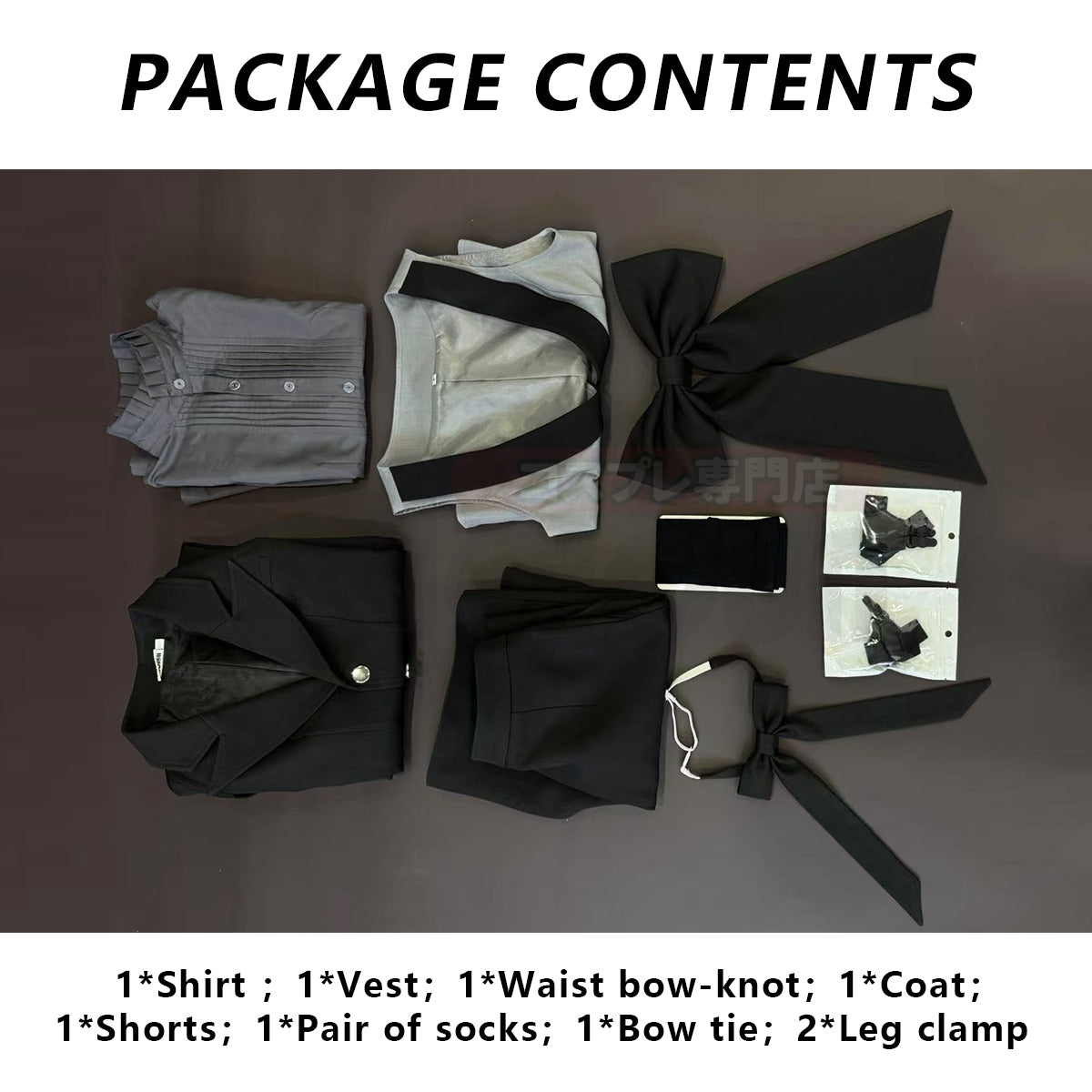 YOO Butler Anime Ciel Phantomhive Cosplay Costume Black Coat Shorts Shirt Vest Animation Convention Halloween Christmas thumbnail 9