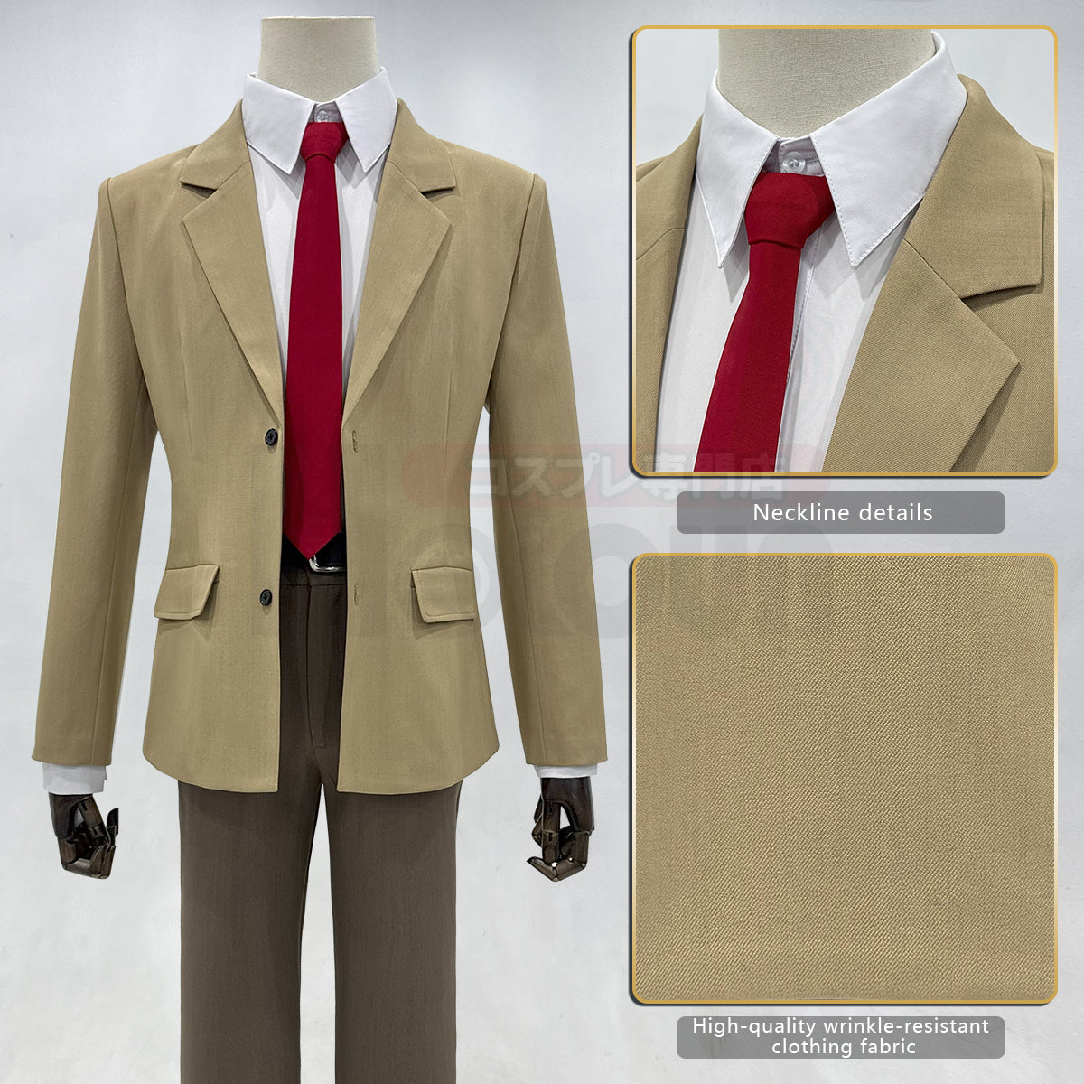 YOO Death Anime Yagami Light Cosplay Costume Suit Shirt Pants Tie Cos Convention Daily Wearing Unisex thumbnail 4