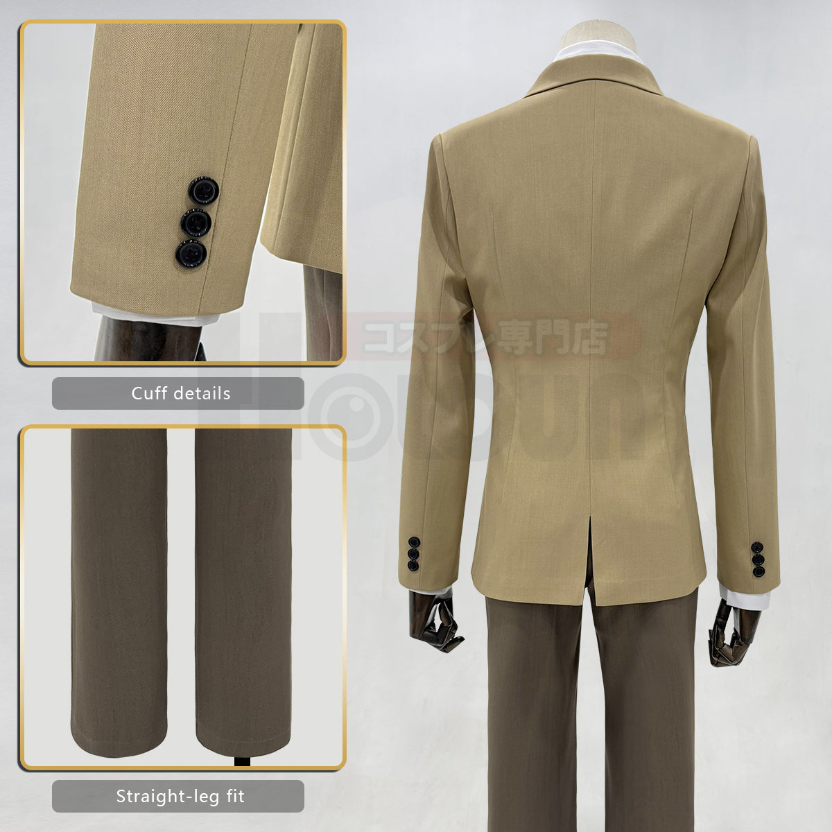 YOO Death Anime Yagami Light Cosplay Costume Suit Shirt Pants Tie Cos Convention Daily Wearing Unisex thumbnail 7