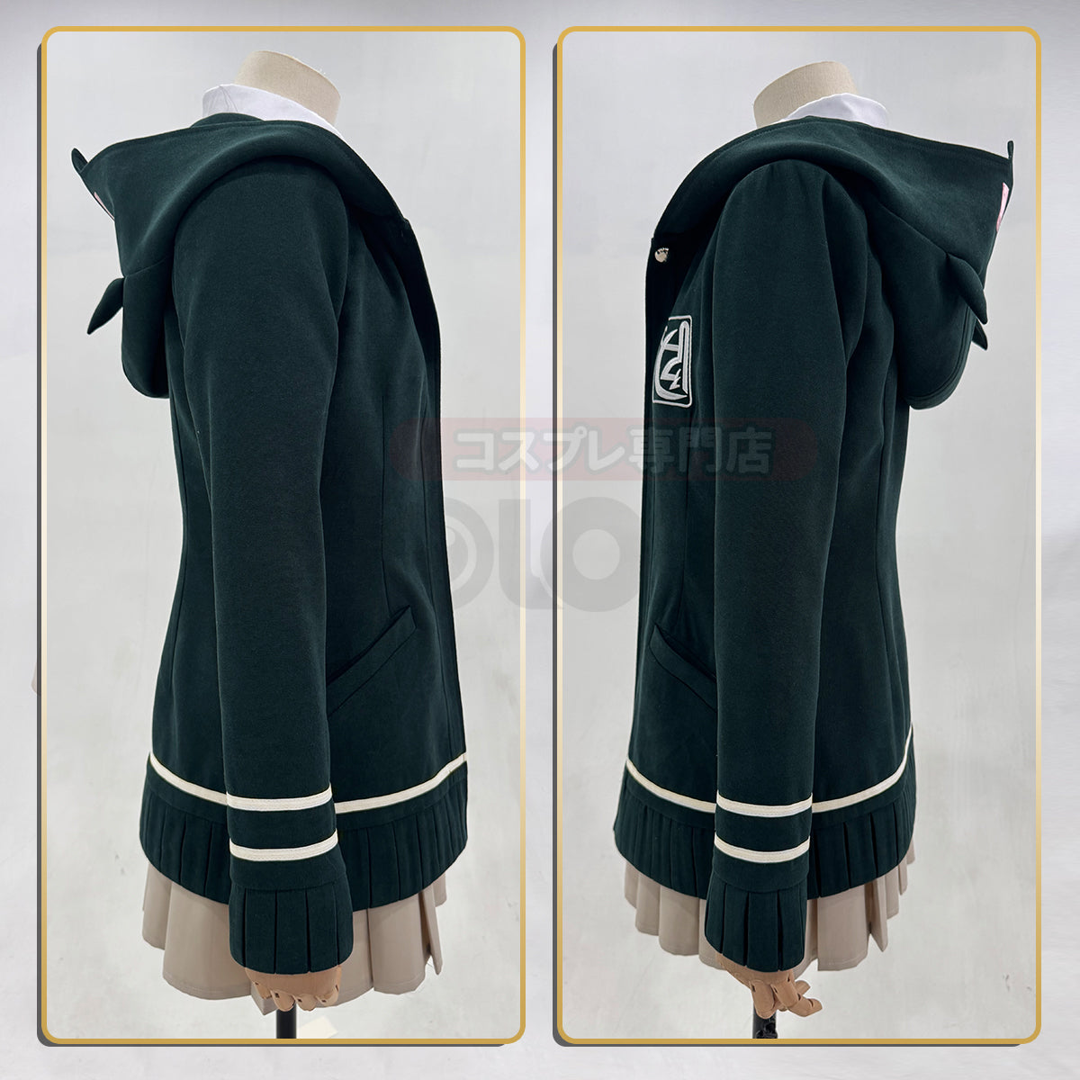 YOO Danganronpa Game Trigger Happy Havoc Nanami ChiaKi Cosplay Costume Coat Shirt Skirt Hair Clip School Uniform Cos thumbnail 12