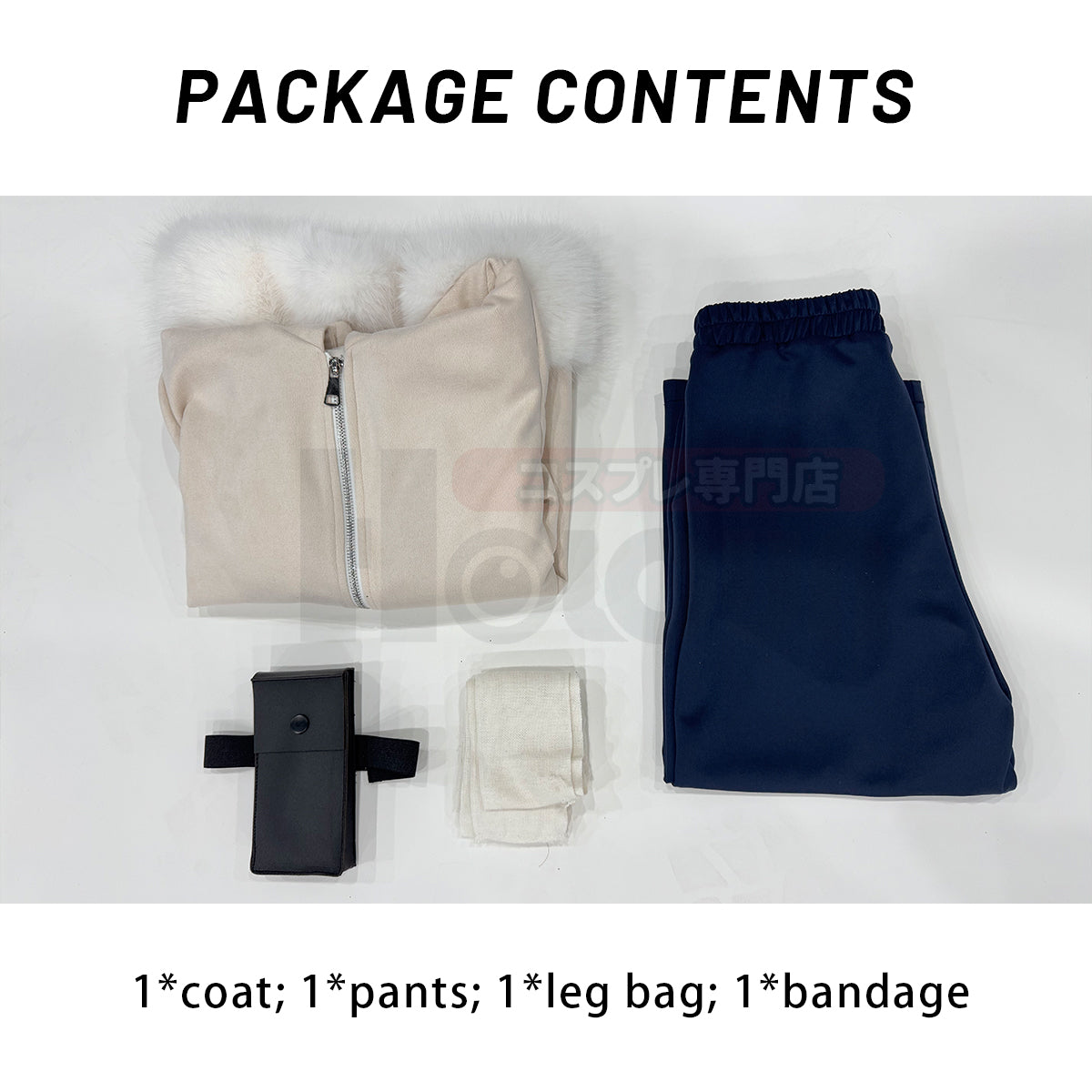 YOO Anime Hyuga Hinata Cosplay Costume Young Version Coat Pants Leg Bag Bandage  Christmas Gift Cos Convention Halloween Gift thumbnail 9