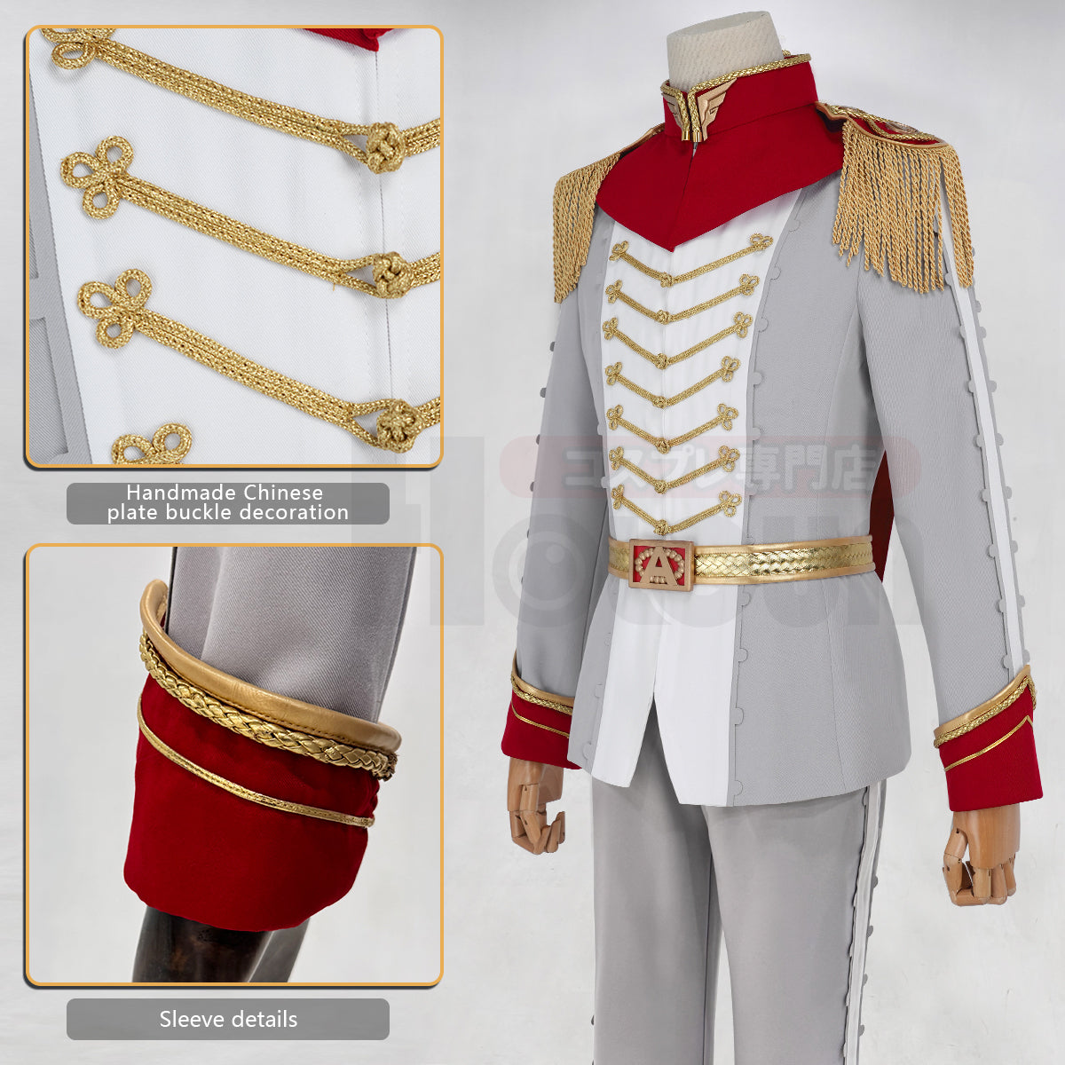 YOO P5 Game Akechi Goro Cosplay Costume Wig Crow Grey Uniform Mask Cos Convention Stage Comic Suit Christmas New Year Gift thumbnail 8