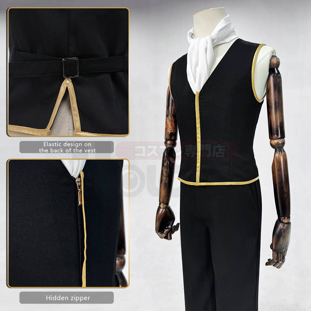 YOO Gintama Anime Okita Sogo Hijikata Toushirou Kondou Isao Cosplay Costume Coat Vest Pants Cos Halloween Christmas Gift thumbnail 10