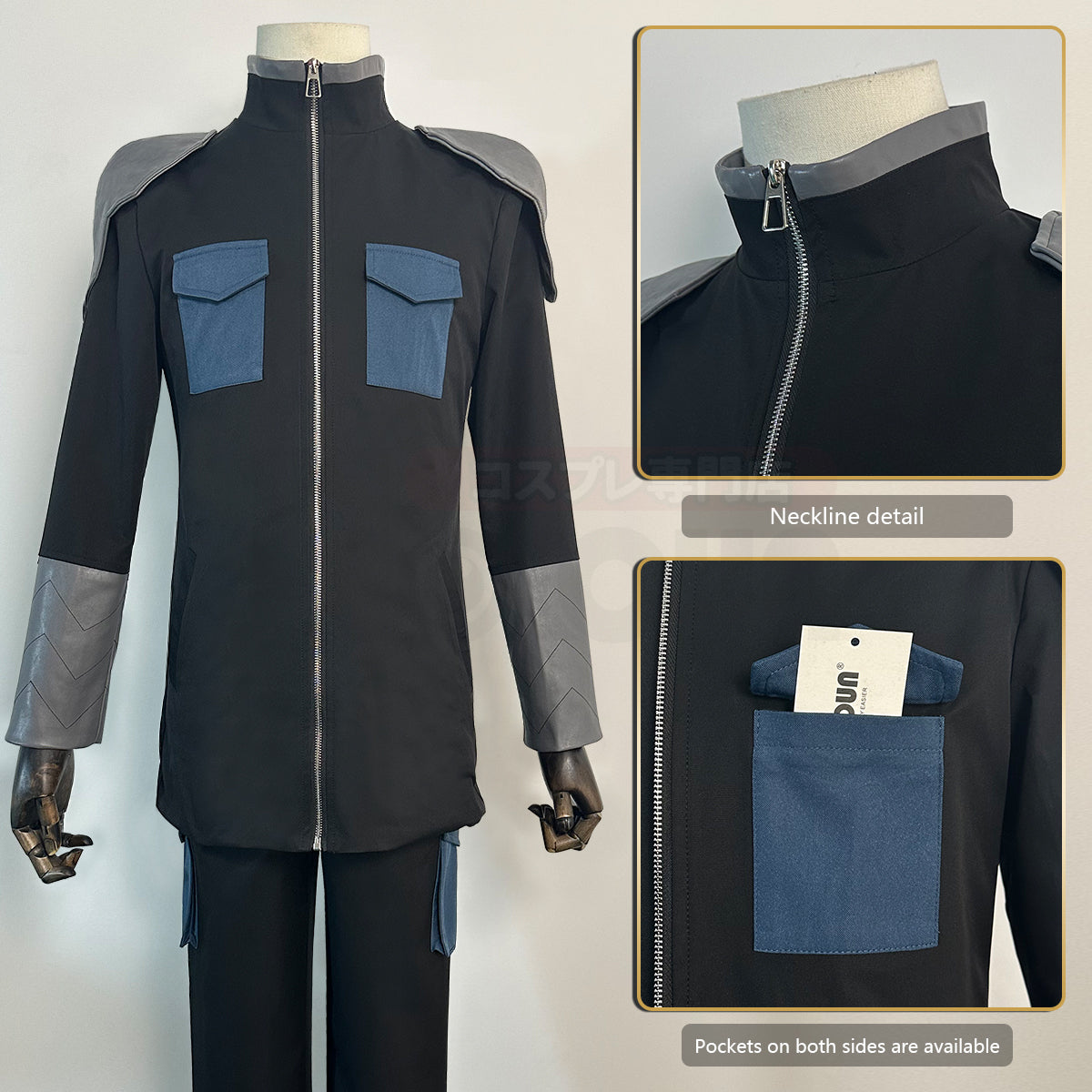 YOO Kaiju No. 8 Anime Kafka Hibino Soshiro Hoshina Cosplay Costume Wig Monster Sweeper Company Uniform Coat T-shirt Pants Cos Convention thumbnail 8