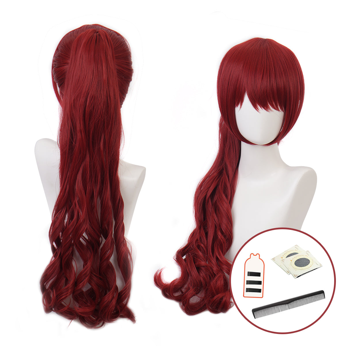 YOO P5 Game Kasumi Yoshizawa Cosplay Costume Wig School Uniform Embroidery School Badge Suit Plaid JK Skirt Shirt Rose Net thumbnail 11