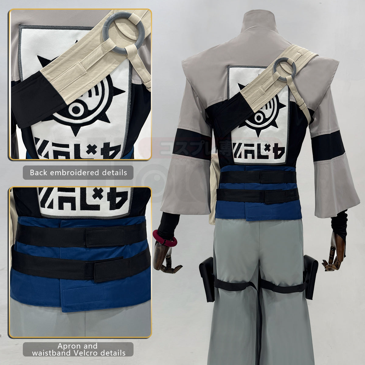 YOO Gachiakuta Anime Zanka Cosplay Costume Wig Convention Halloween Christmas Embroidery Jacket Pants Bag thumbnail 12