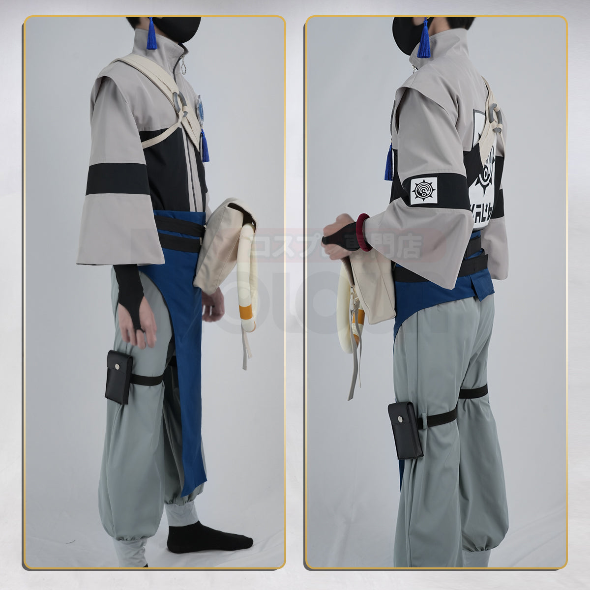 YOO Gachiakuta Anime Zanka Cosplay Costume Wig Convention Halloween Christmas Embroidery Jacket Pants Bag thumbnail 8