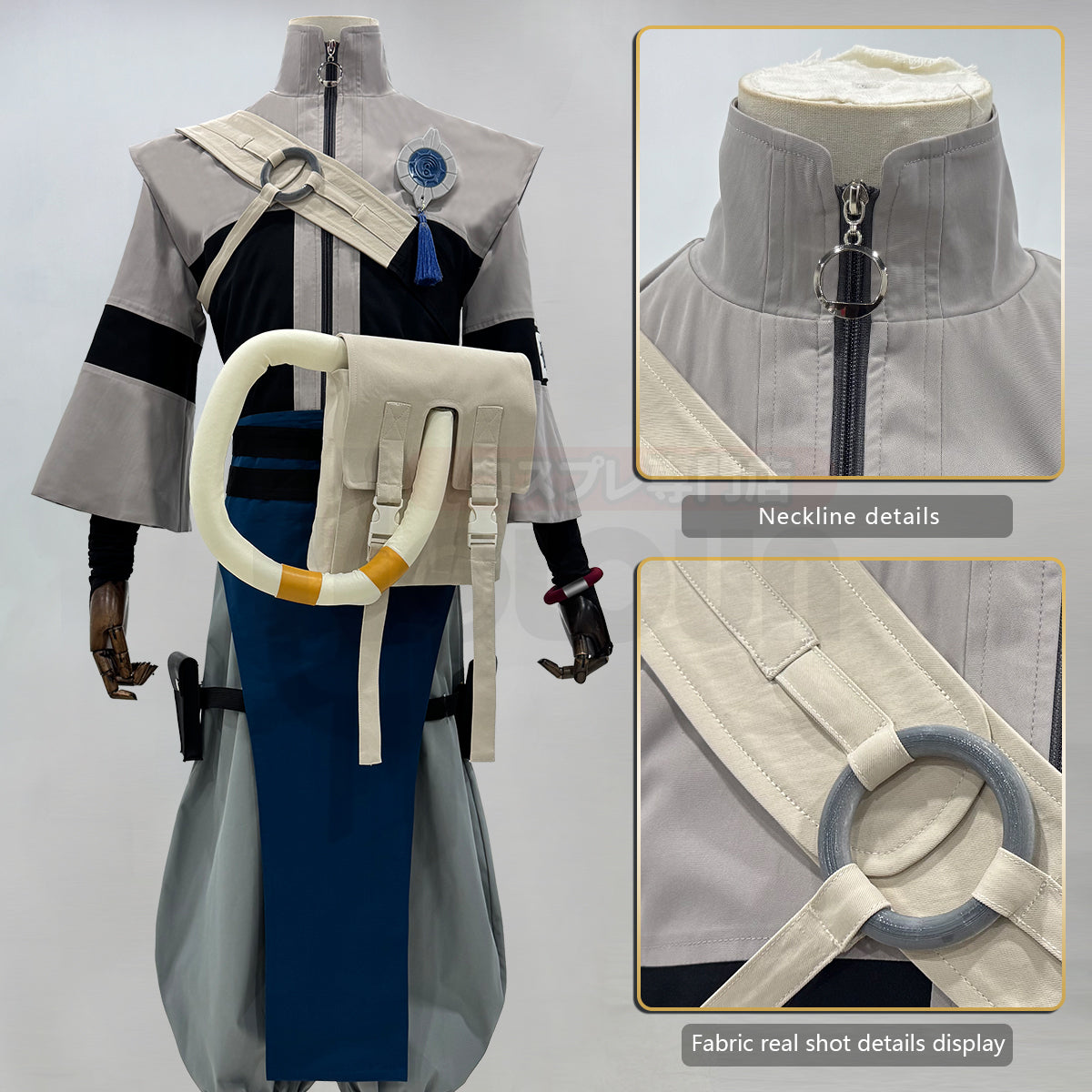 YOO Gachiakuta Anime Zanka Cosplay Costume Wig Convention Halloween Christmas Embroidery Jacket Pants Bag thumbnail 9