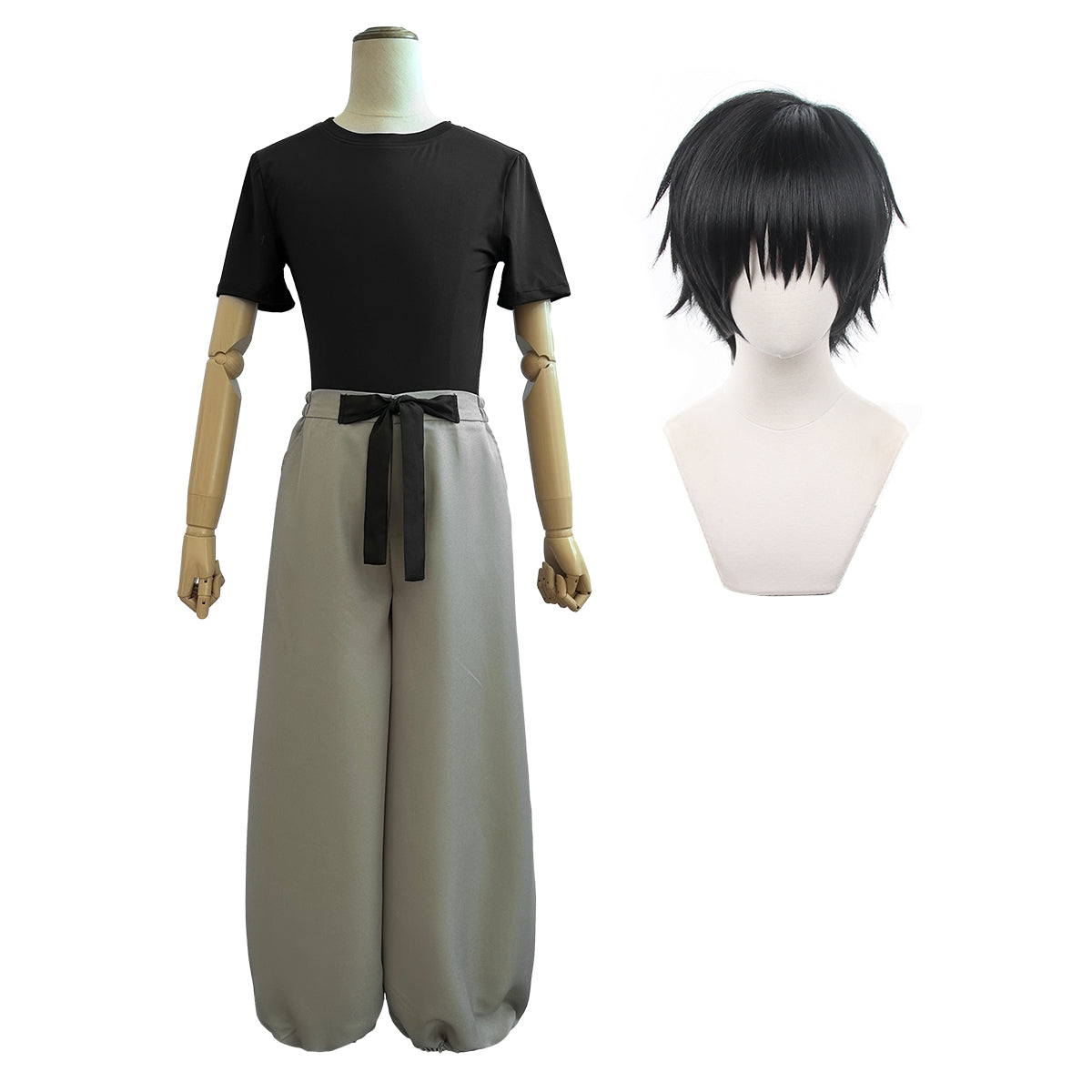 YOO Jujutsu JJK Manga Anime Fushiguro Toji Satoru Gojo Cosplay Costume Wig T-shirt Pants Rose Net Synthetic Halloween Christmas thumbnail 2