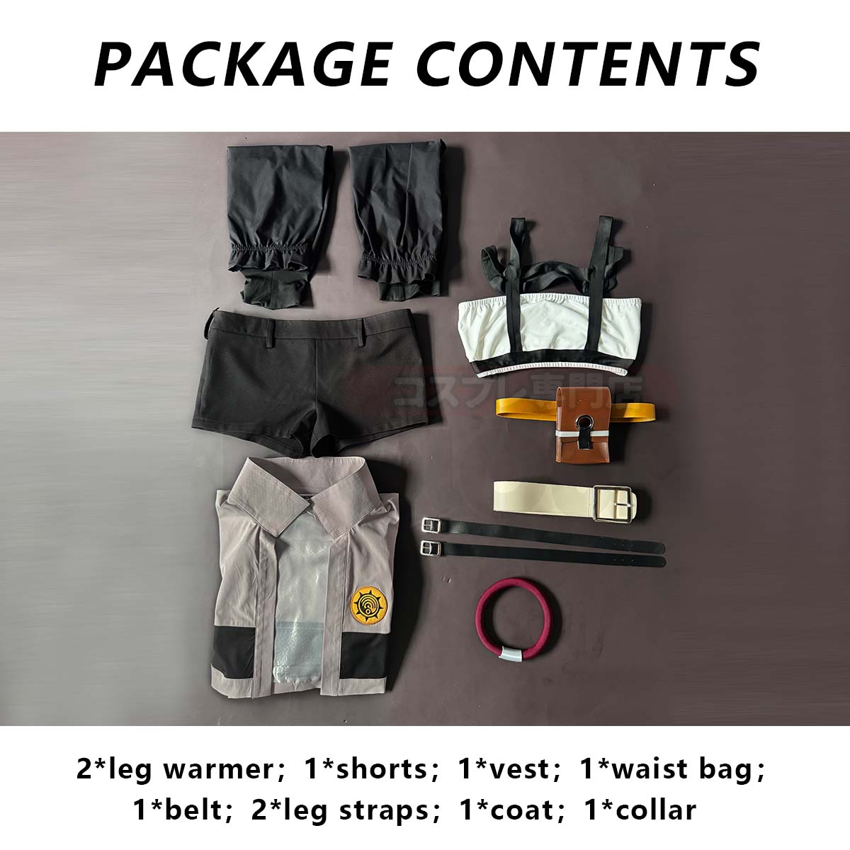 YOO Gachiakuta Anime Riyo Cosplay Costume Convention Halloween Christmas Embroidery Top Vest Short Backpack Waist Bag thumbnail 14